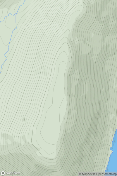 Thumbnail image for An Dun [Loch Ericht to Glen Tromie & Glen Garry] [NN717805] showing contour plot for surrounding peak
